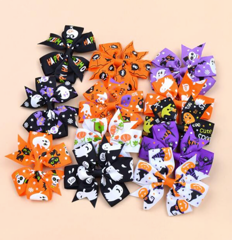 12pcs/pack Halloween Hair Clips - 3 inches