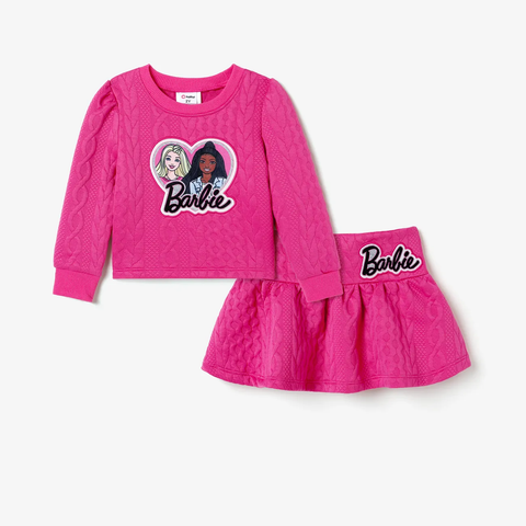 Pink Top And Skirt Set (Size 4-5 Years)