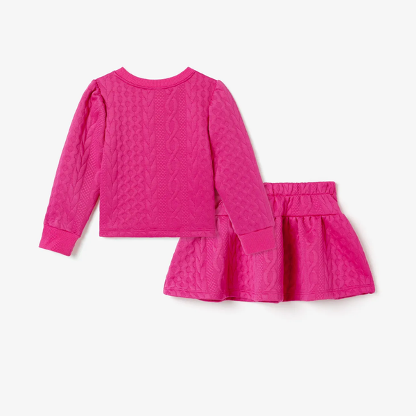 Pink Top And Skirt Set (Size 4-5 Years)