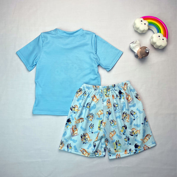 Bluey's Family T Shirt And Shorts Set
