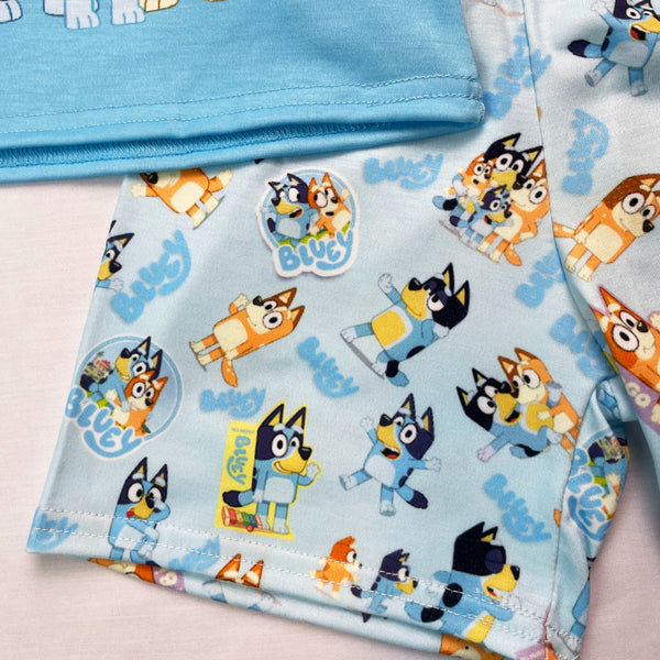 Bluey's Family T Shirt And Shorts Set