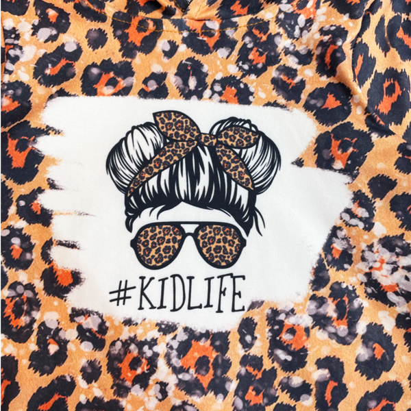 #KidLife Leopard Hooded Sweatshirt