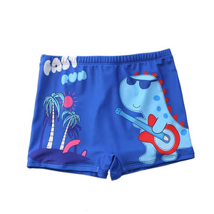 S6076 - Animal Printed Boys Trunks Swim Shorts