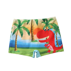 S6080 - Animal Printed Boys Trunks Swim Shorts