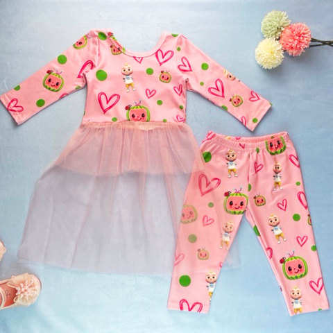 Girl's Pink Cocomelon Outfit